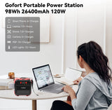 Load image into Gallery viewer, Gofort 120W 98Wh 26400mAh Portable Power Station